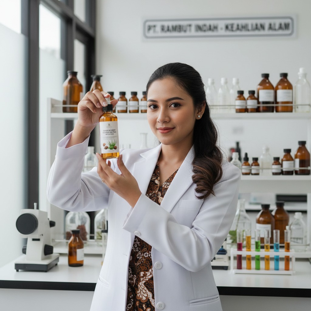 pembuat serum rambut wanita indonesia